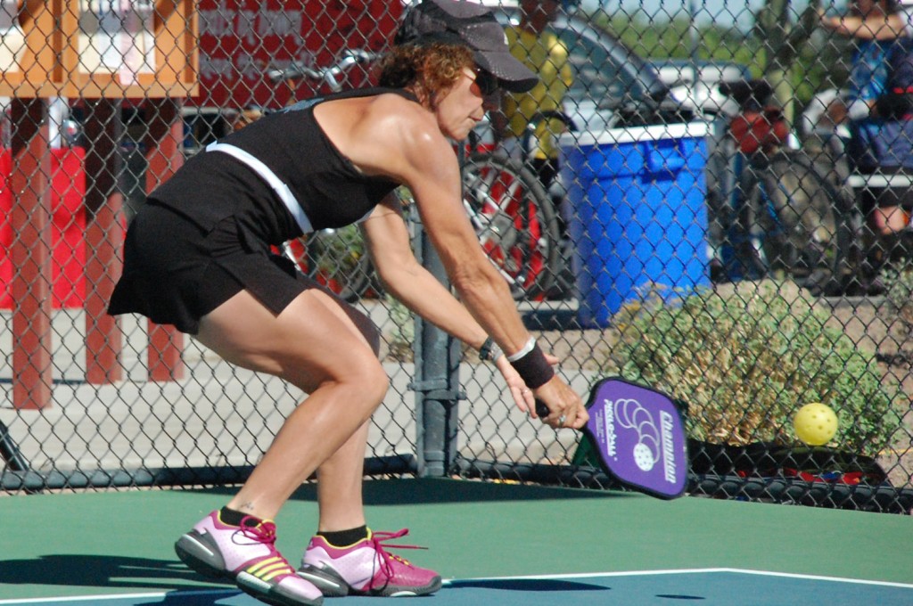 Barbara Wintroub Playing Pickleball